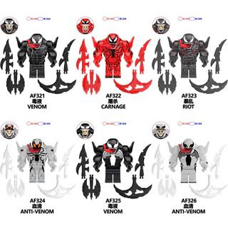 VENOM Construindo Blocos De Carniagem ANTI-Figuras De Motim Minifiguras De Brinquedos