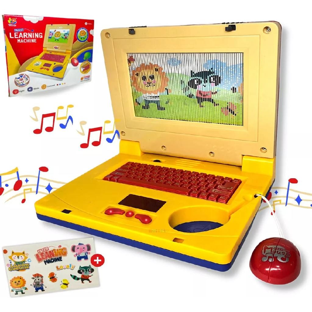 Brinquedo Laptop Infantil Musical Notebook Educativo Com Som E Luzes ...