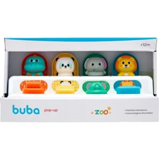 Brinquedo Bubazoo Animalzinhos Coloridos Pop Up 17876 - Buba