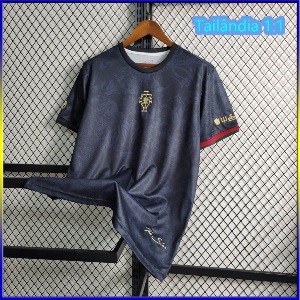 2023/2024 Camisa De Futebol Portugal Black Special Edition Tailandês 1:1