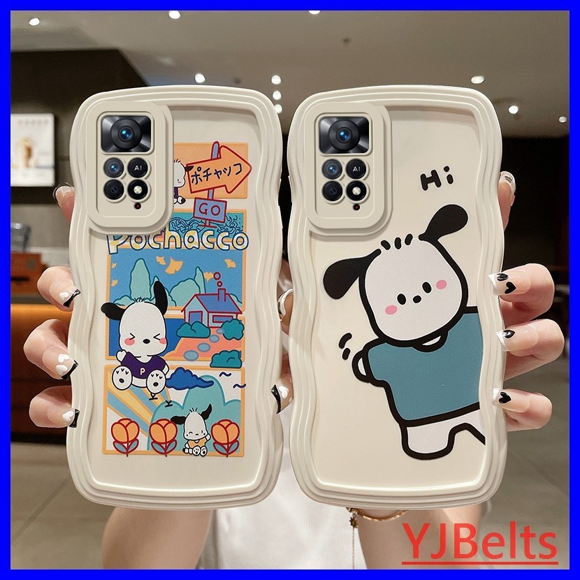 Handyhülle Für Xiaomi Redmi Note 11 4G / 11s 4G / 12s – Silikon, Wellenförmiges Design, Stoßfest, In Lila