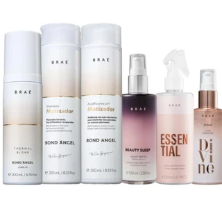 Kit Braé Bond Angel Divine Plume Beauty Sleep Essential Repair (6 Produtos)