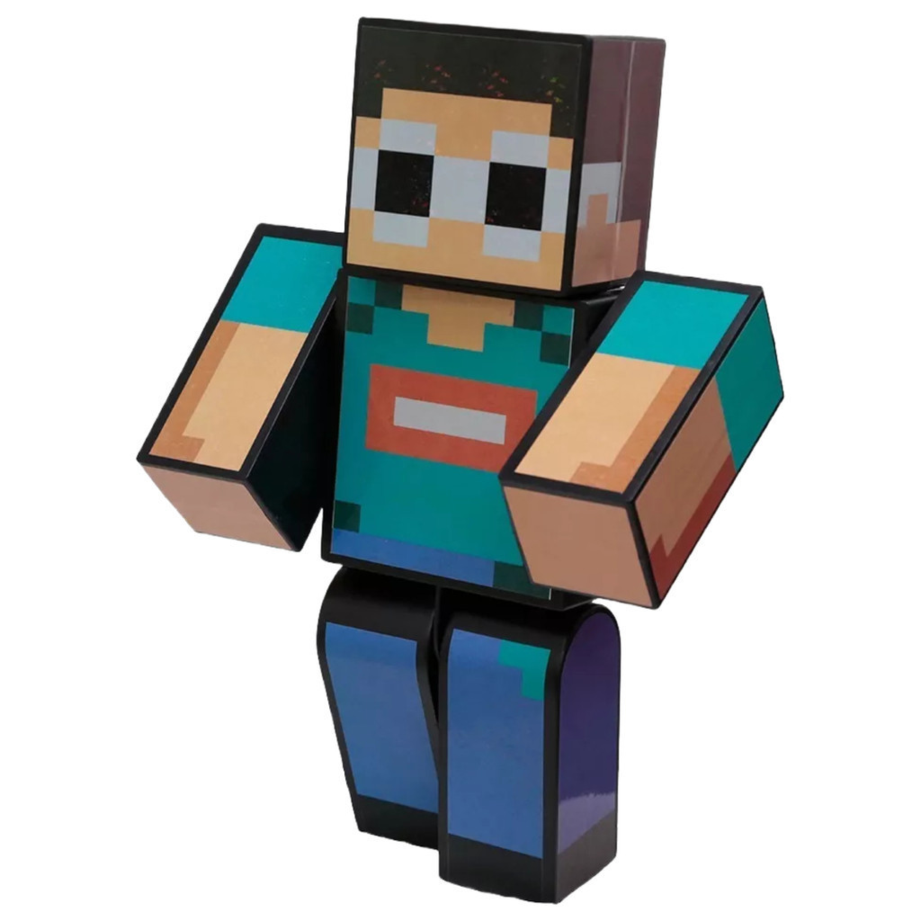 Boneco Articulado Minecraft George Streamers Gamers Skins | Shopee Brasil