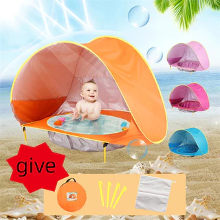 Barraca De Praia Para Bebês Proteção UV Abrigo Solar Brinquedos Infantis Ao Ar Livre A Piscina