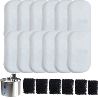 (Em estoque) Newpet Kit 6/12/18 Filtro Refil Carvao Fonte Cachorro Agua Limpa Bebedouro Gato Original Filtros para bebedouros