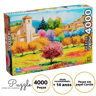 Quebra Cabeça 4000 Peças Montar Arte Verão Lourmarin Puzzle