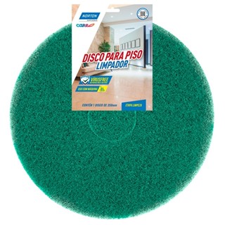Disco limpador de fibra para piso 350 mm - Norton (Verde)