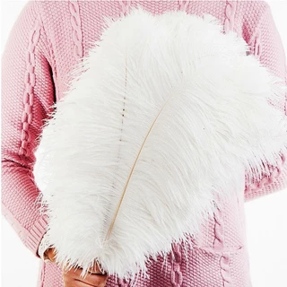 5/20Pcs 15-50cm Penas De Avestruz Feminino Artesanato Em Acessórios De Festa De Bricolage Naturais Feather Handmade Party Home Decorative