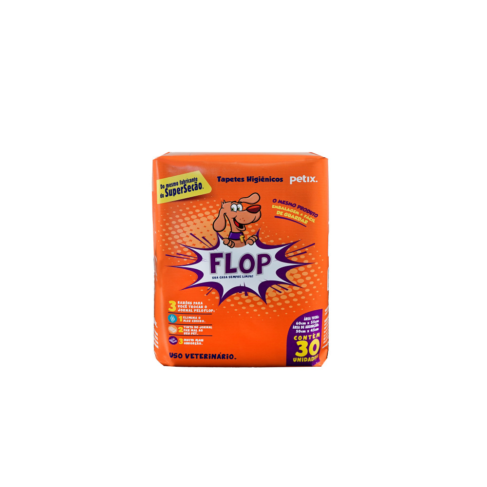 TAPETE HIGIENICO FLOP 30 UNIDADES