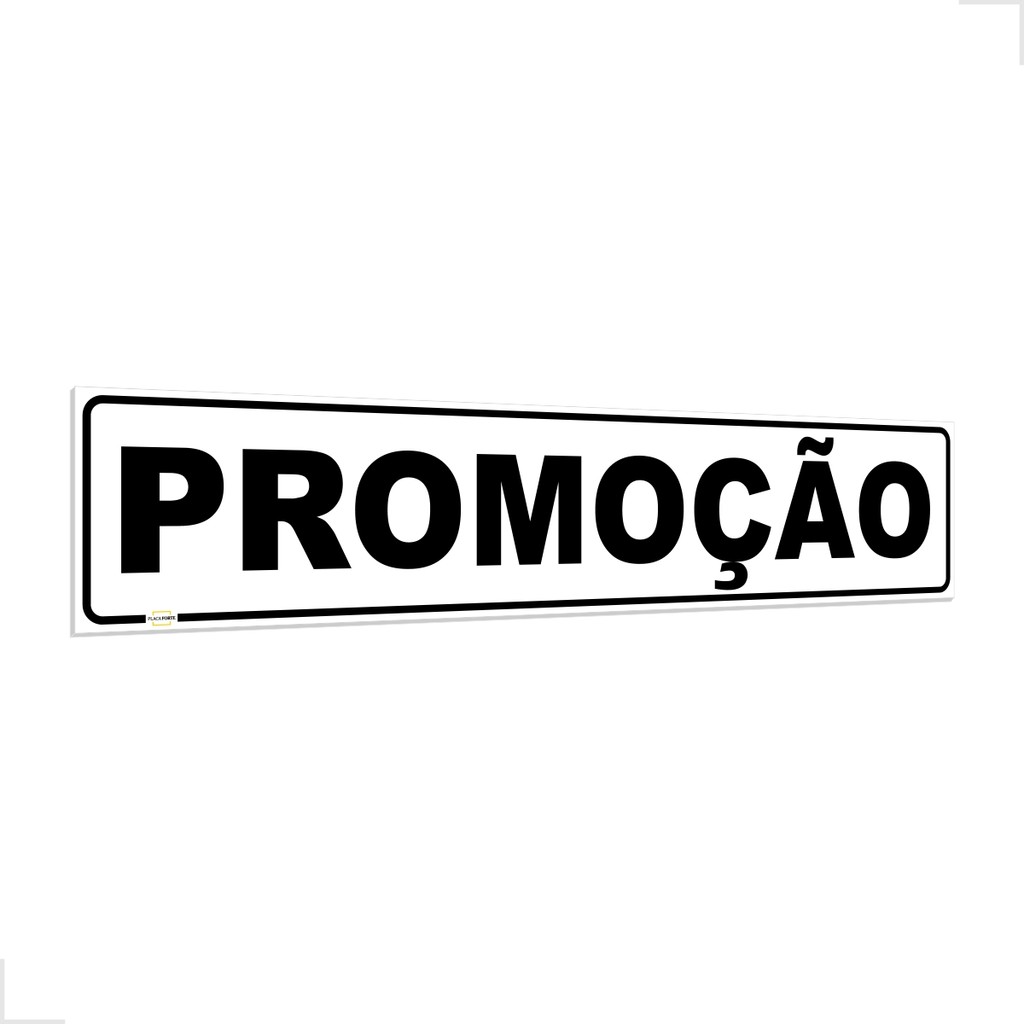 Placa de Promoção Sinalização Supermercado Shopping Oferta 100x20cm PS ...