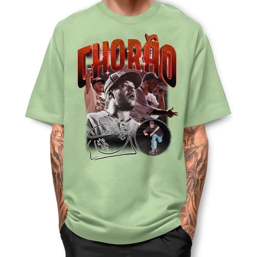 Camiseta Chorão Skate Basica Street wear Premium JJ1