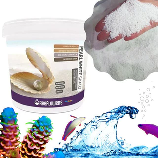 Substrato Pearl White Sand 7kg Reeflowers 0.5-1mm Para Coral