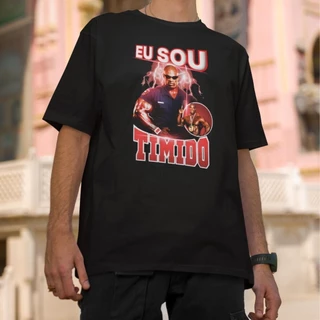 Camiseta Frases Zoeira Academia Eu Sou Tímido Maromba Meme
