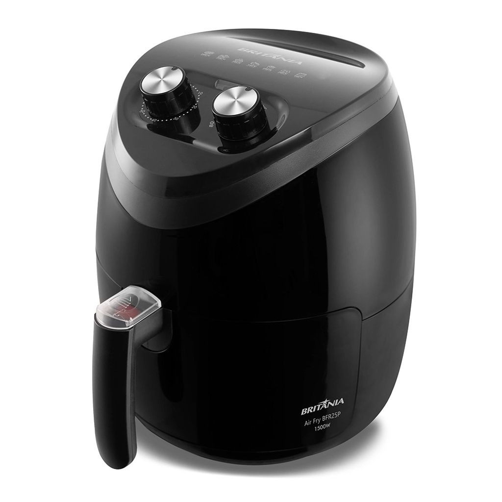 Fritadeira Elétrica Air Fryer Britânia BFR25P 4L Preta - 127V