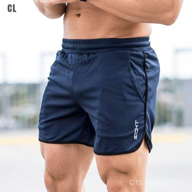 Bermuda masculina academia fitness short esportivo masculino short