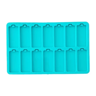 Molde Silicone Resina Tag Identificação placa carro 14 chaveiros R-626