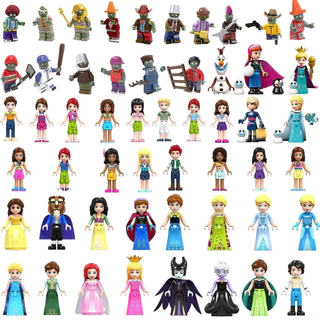 Brinquedos De Montagem Educativa Infantil De Blocos De Construção De Minifiguras De anime Modelo minecraft