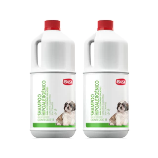 Shampoo Hipoalergênico 1 Litro - Ibasa - 2 Unidades