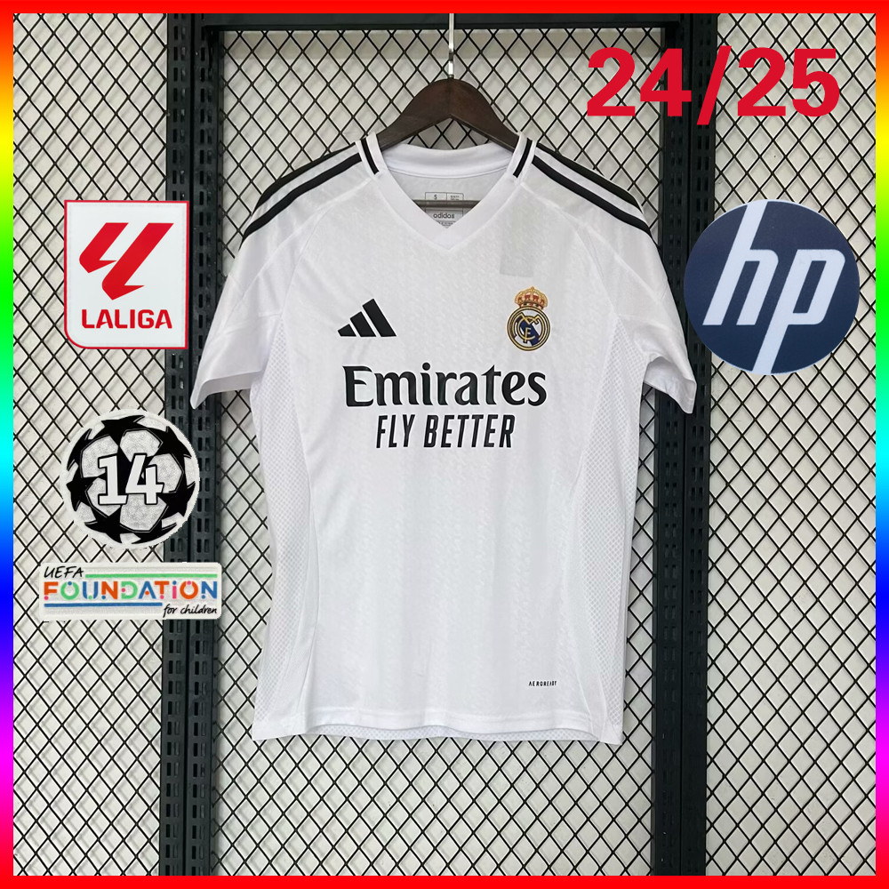 Camisa De Time Real Madrid 24 /25 I Camisa Branca De Futebol Masculino (Homens) (HM)