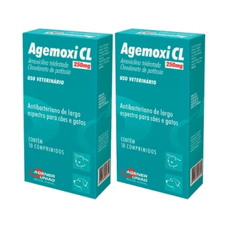 Agemoxi CL 250mg - 10 comprimidos- Agener União - 2 Unidades