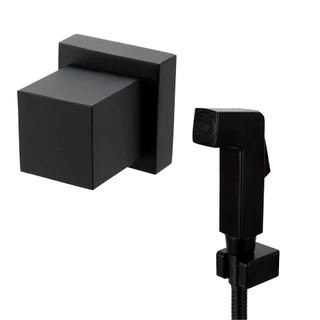 Ducha Jacuí e Acabamento de Registro Pingoo - Preto