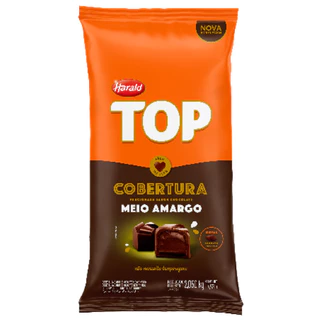 GOTAS COBERTURA CHOCOLATE MEIO AMARGO TOP HARALD 2.050 KG