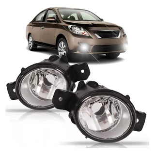 PAR FAROL MILHA NISSAN VERSA 2011 12 13 14 15 16 17 2018