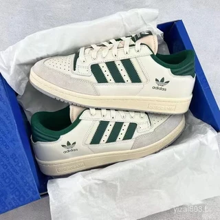 Fórum 85 Casal Sapatos Branco Verde-Top Homens Mulheres Same Style Sneakers RSQQ