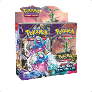 Pokemon Booster Box (Caixa Com 36 pacotes) EV5 Forças Temporais TCG Estampas Ilustradas Copag - 33968
