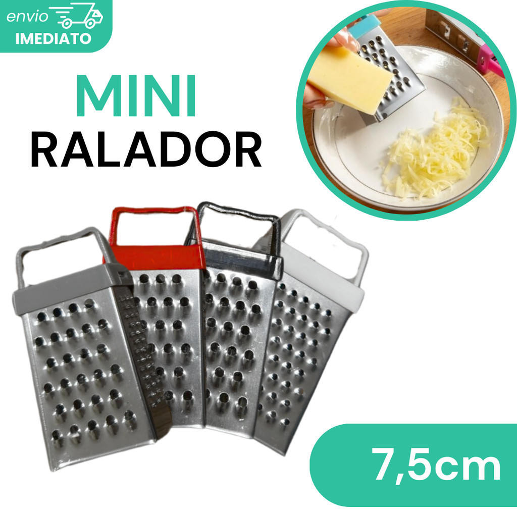 Mini Ralador Em Aço Inox 4 Faces -7,5x4,5x3cm | Shopee Brasil