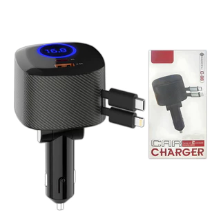 Turbocompressor de carro ajustável à esquerda e à direita com 2 cabos e display digital em Oferta na Shopee