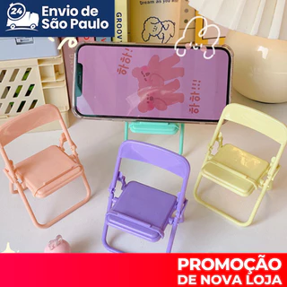 Decoração De Mesa Multifuncional Em Forma De Cadeira-Suporte Dobrável Para Celular