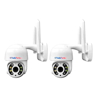 Kit 2 Câmeras Ip Wifi Speed Dome Externa Motorizada Full HD A prova D
