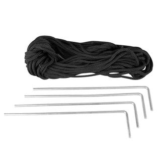 Kit 4 Estacas Para Gazebo + Corda Barraca Pratiko Guepardo