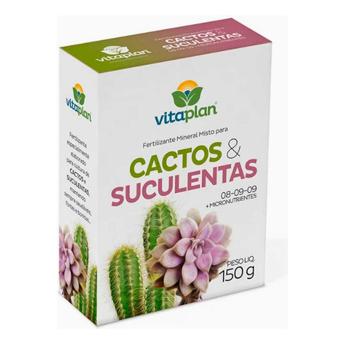 Adubo Fertilizante Para Cactos E Suculentas Vitaplan 150 G | Shopee Brasil