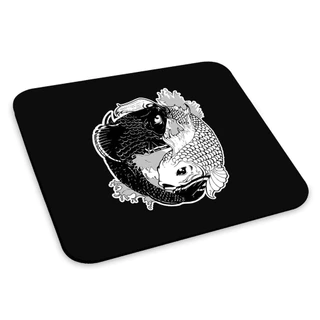 Mouse Pad Carpas Ying Yang Tattoo Japao Mousepad