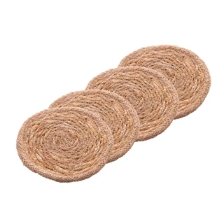 Conjunto 4 Porta Copos De Fibra Natural 10- Wolff