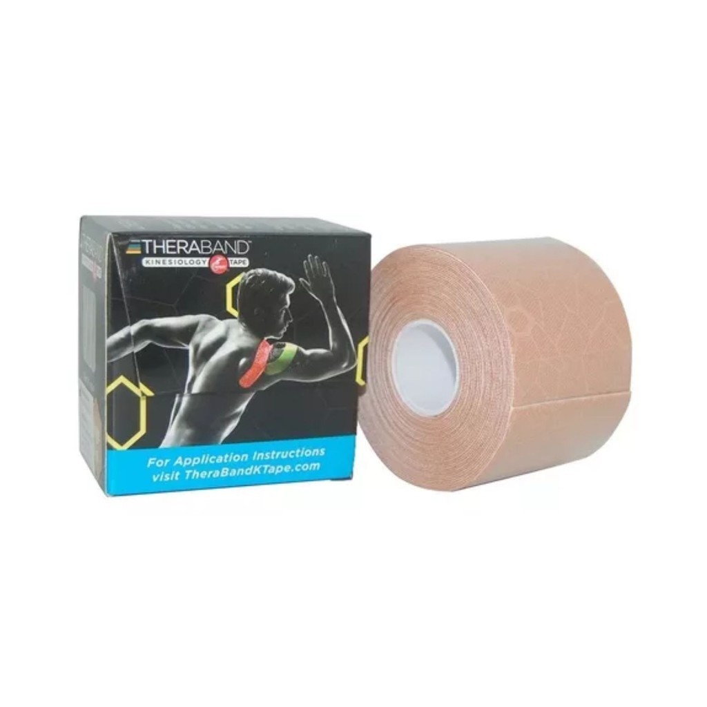 Kinesiology Tape Bandagem Marca Theraband Bege Shopee Brasil