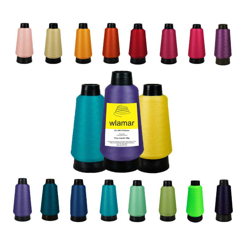 Kit 2 Cones de Fio 6000m para Overlock Bonfio 100g | Shopee Brasil