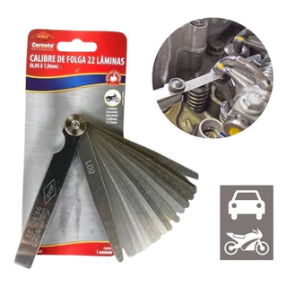 Calibre De Folga C/ 22 Laminas Regulagem Válvulas Carro Moto