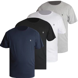 Kit 4 Camiseta Plus Size Over G1,G2,G3,G4 100% Algodão Premium