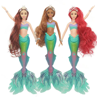 35CM Doll Sereia Luz e Música, várias opções para escolher sereia