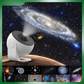 Projetor de luz noturna estrela galáxia 12 em 1, projetor estrelado, ângulo ajustável 360 °, giratório, céu estrelado, espaço, lua, decoração de parede com temporizador, presentes para o dia dos namorados