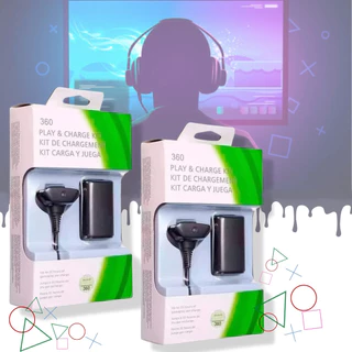 Kit Bateria +Carregador Controle Xbox 360 Manete SusStore