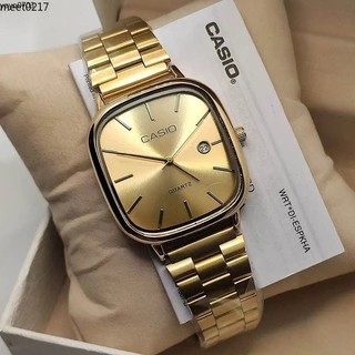 casio Relógio Vintage De Moda À Prova D'água A138 Golden