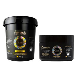 Kit Arvensis Máscara 2x1 450g + Geleia Alta Fixação 250g