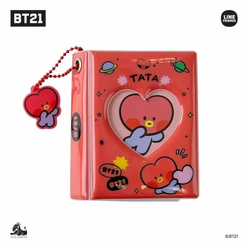 KPOP BTS BT21 Mini Álbum De Fotos De 3 Polegadas Porta-Cartões