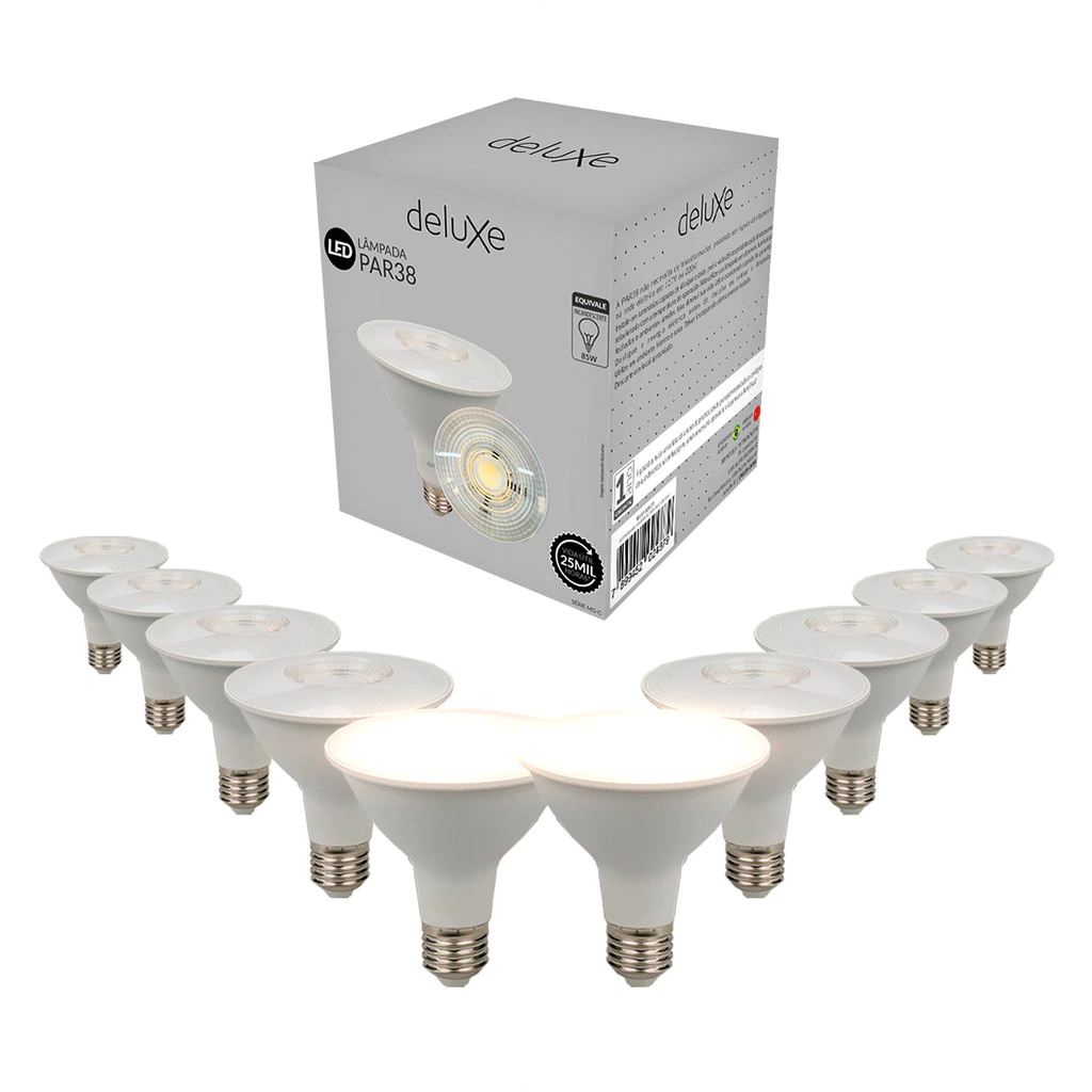 Kit 10 Lampadas Led Par38 14w 4000k E27 Mg Deluxe By Avant