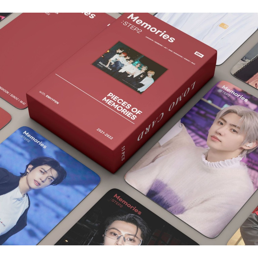 LINXX 55 Pcs ENHYPEN Memories : Passo 2 Álbum Lomo Card Kpop Photocards ...