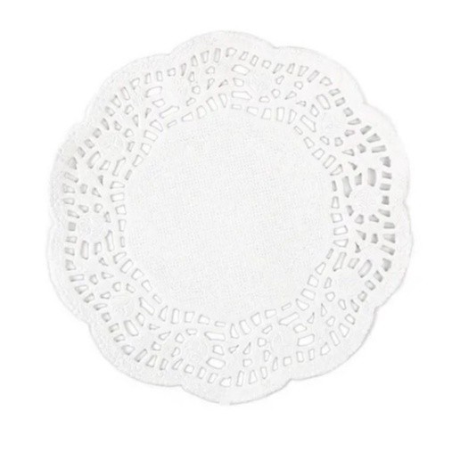 Toalha Papel Rendado Vários Tamanhos - 100 ou 45 Unidades (Branco) - Enfeites - Decoração - Toalhas de Mesa - Festas MT